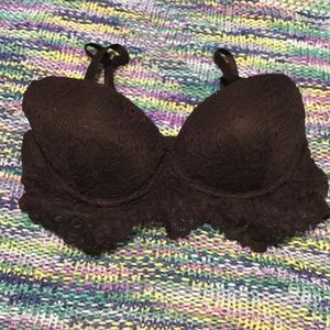 Black lace bra